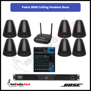 Paket Background Music Speaker Ceiling Pendant Bose DM3P - 8 Speaker